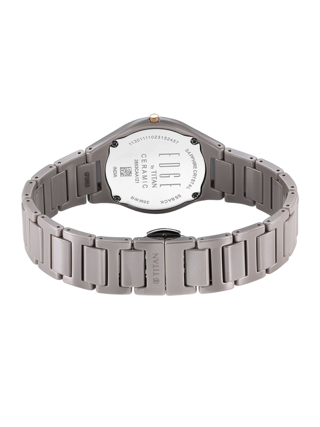 Embellished Dial & Ceramic Bracelet Style Straps Analogue Watch 2653KC09