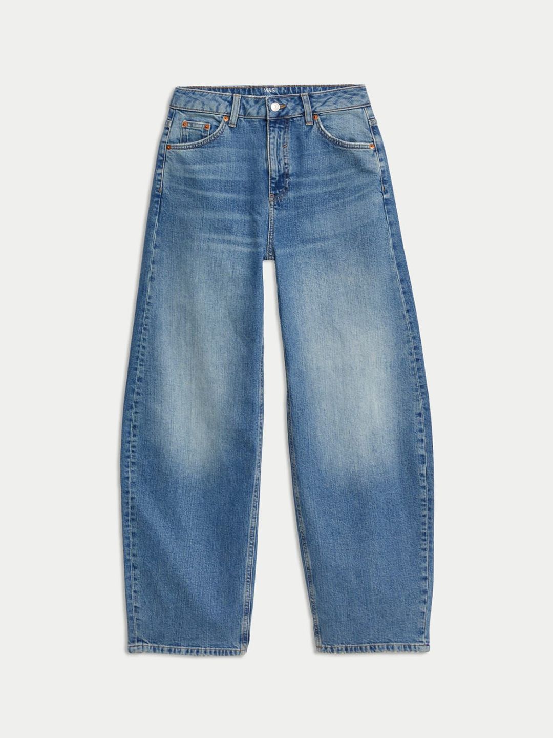 Mid Rise Relaxed Horseshoe Jeans
