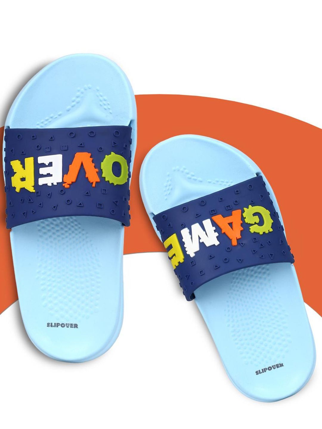 Slipover Unisex Kids Printed Sliders deal from myntra