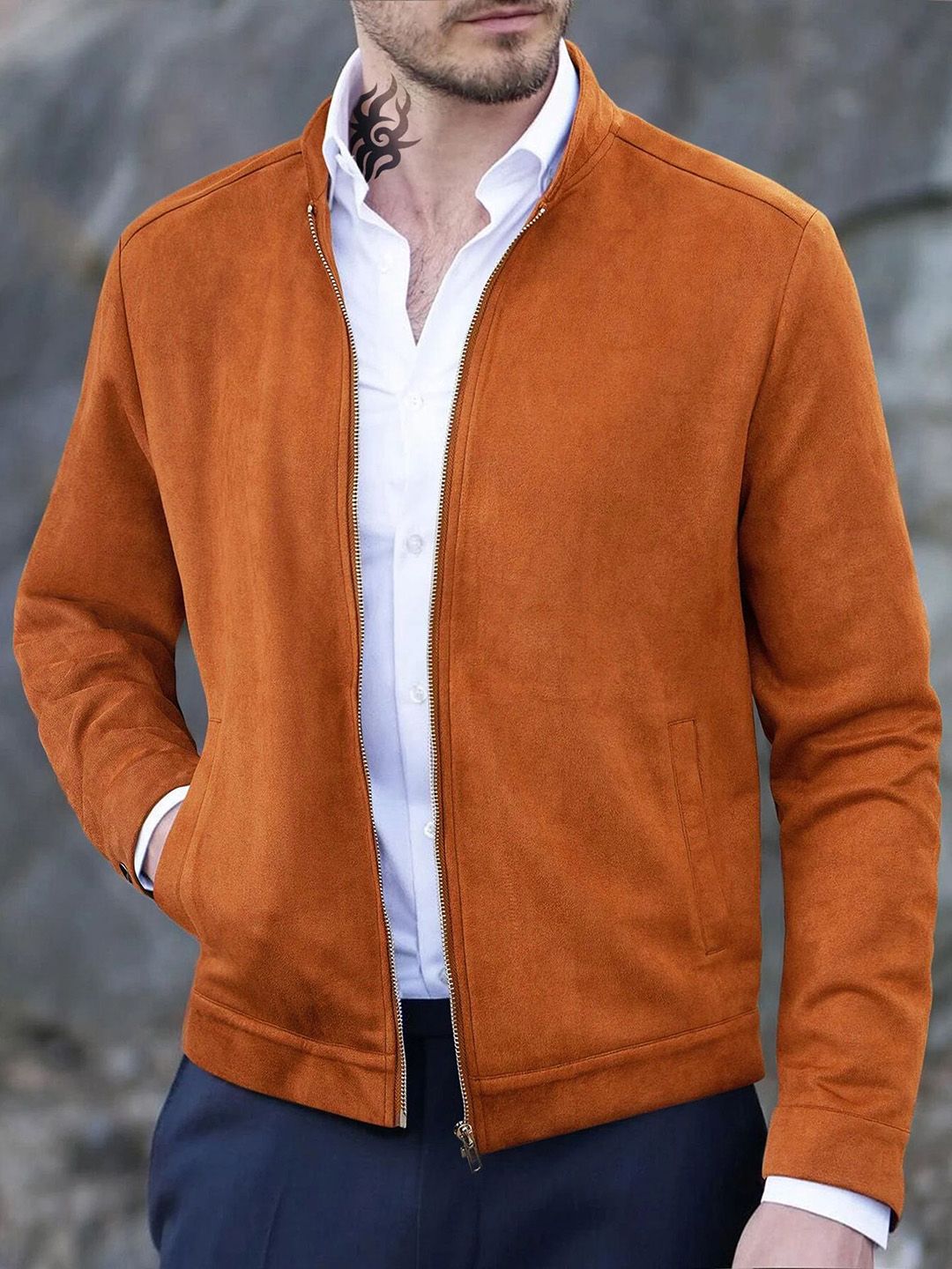 StyleCast x Revolte Men Lightweight Open Front Jacket