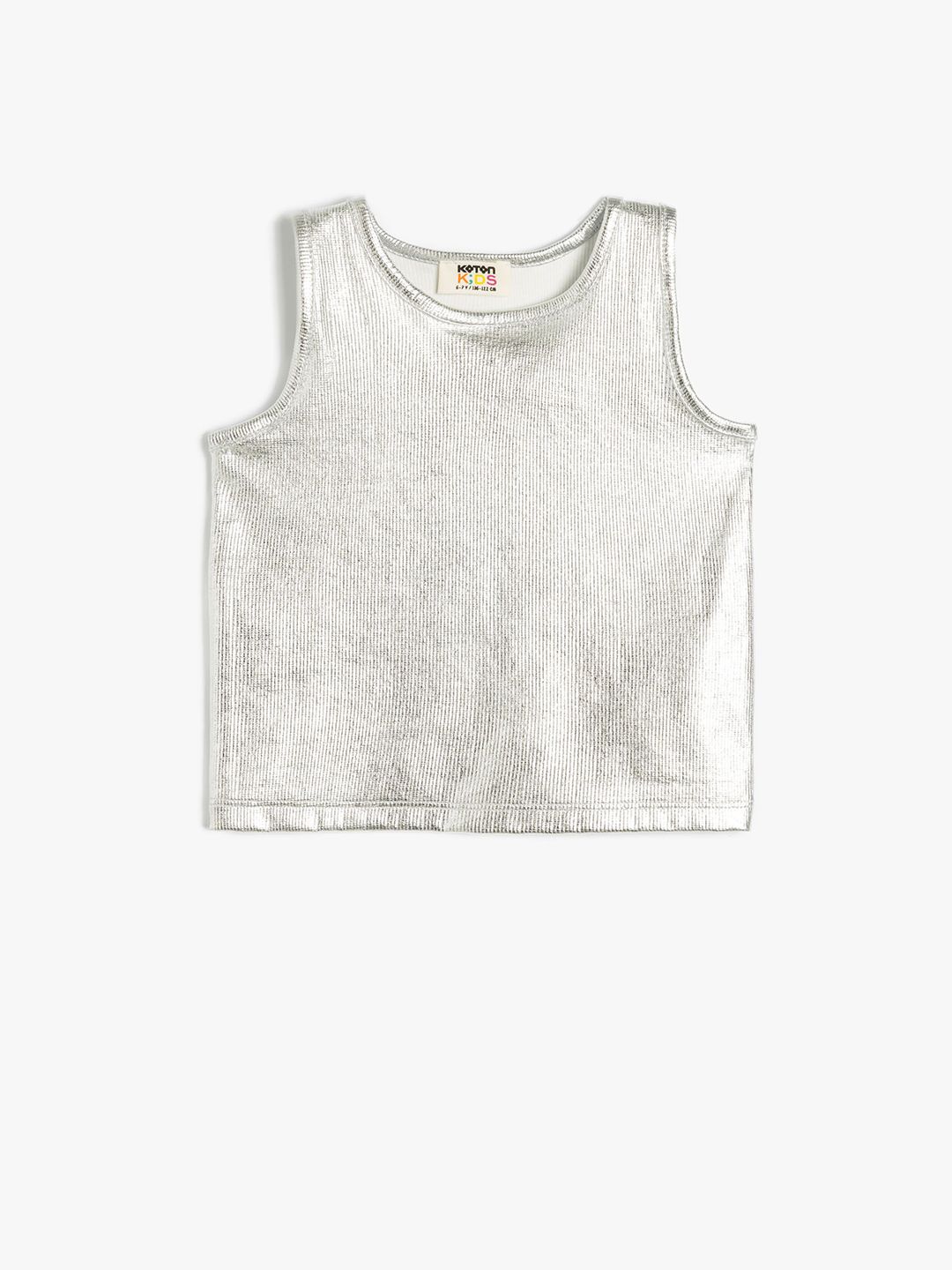 Koton Girls Round Neck Cotton Regular Top