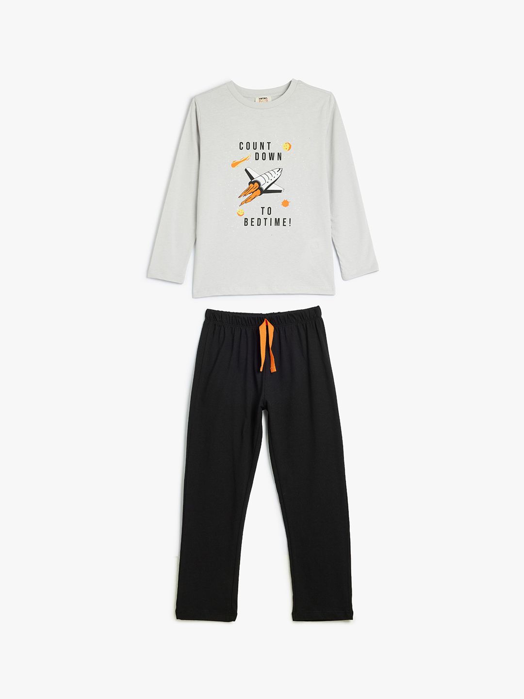 Koton Boys Floral Printed Pure Cotton Night suit