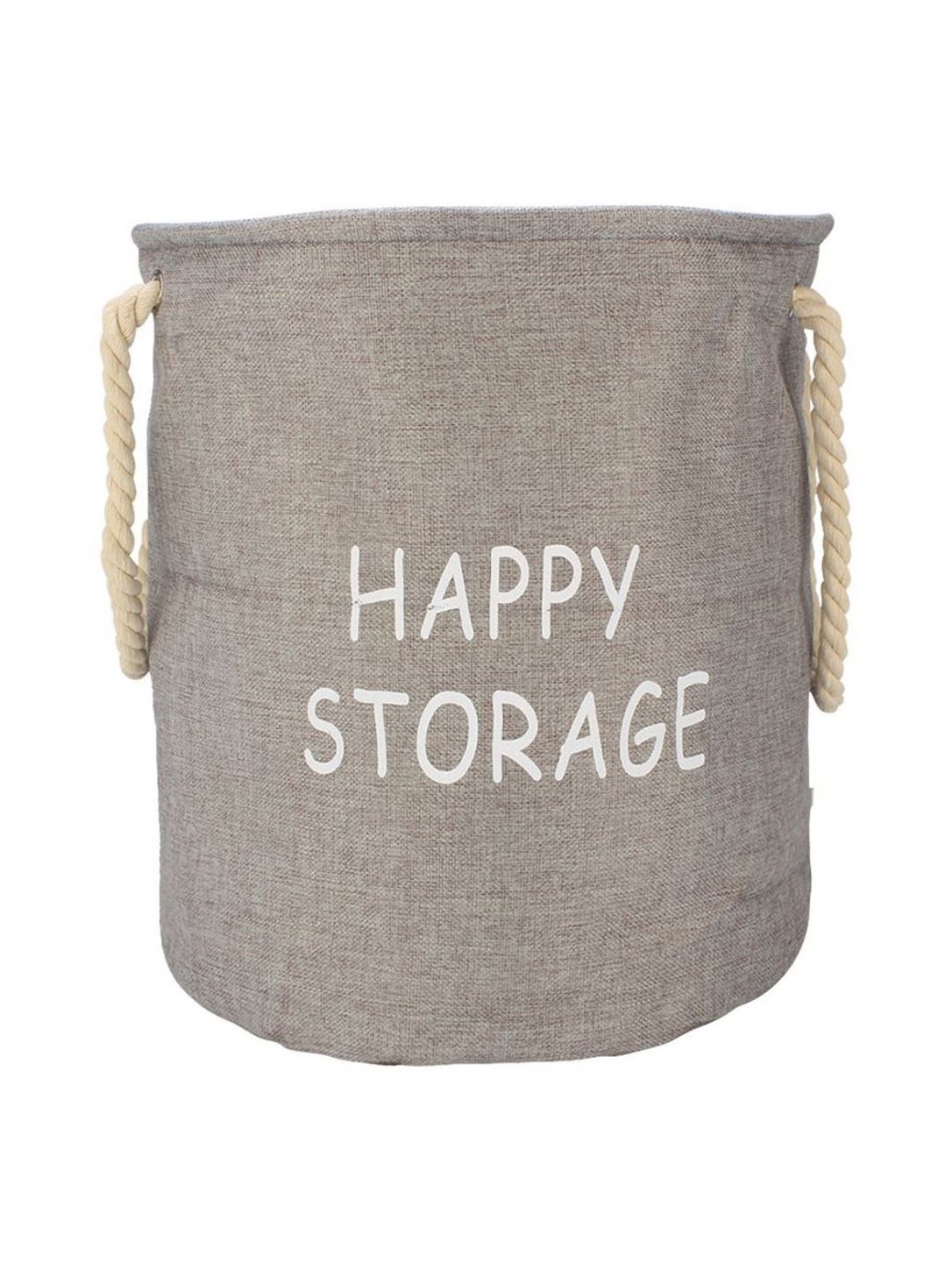 HOKIPO Grey Printed Cotton Laundry Bag