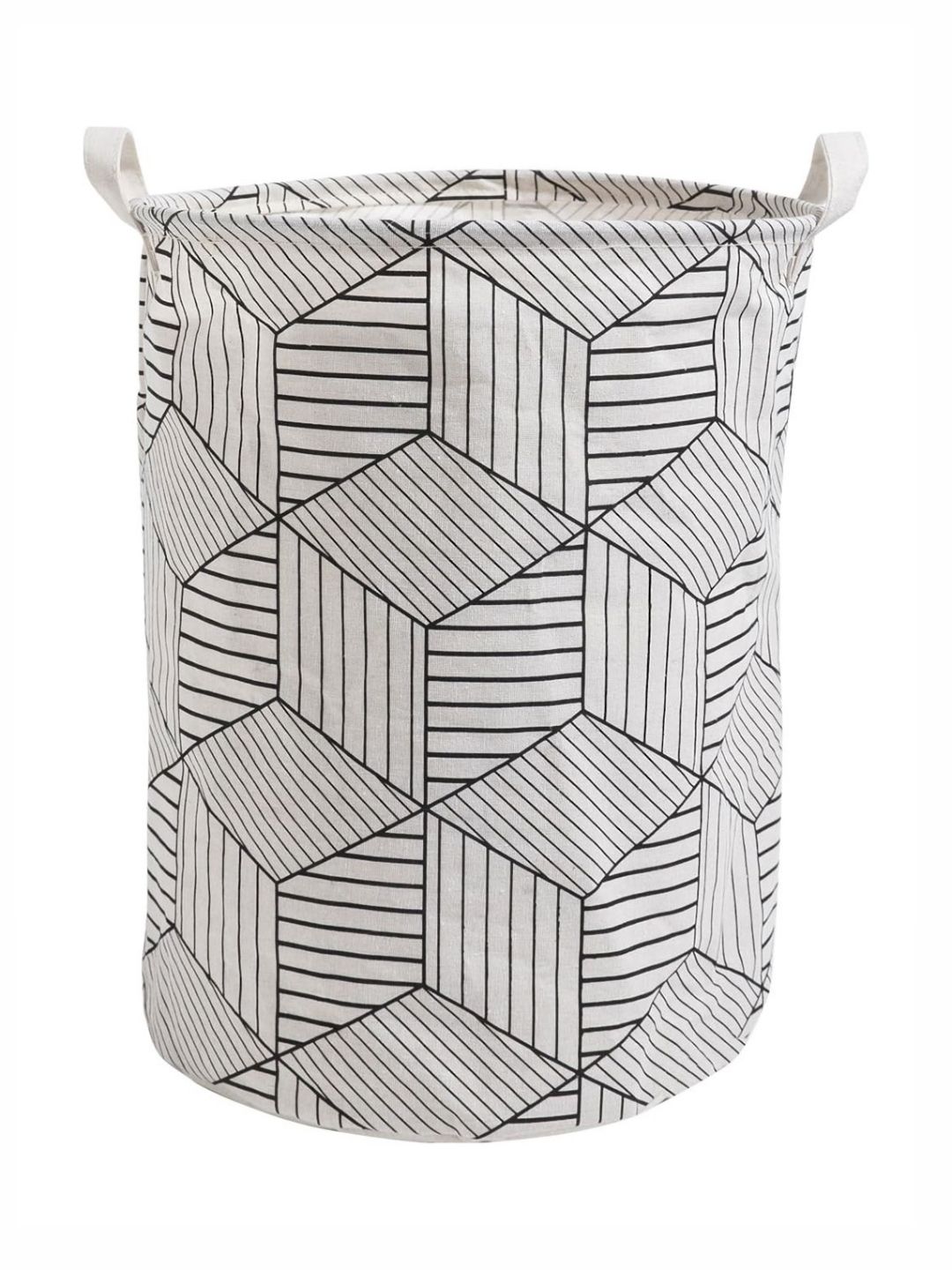 HOKIPO White & Black Printed Foldable Laundry Bags