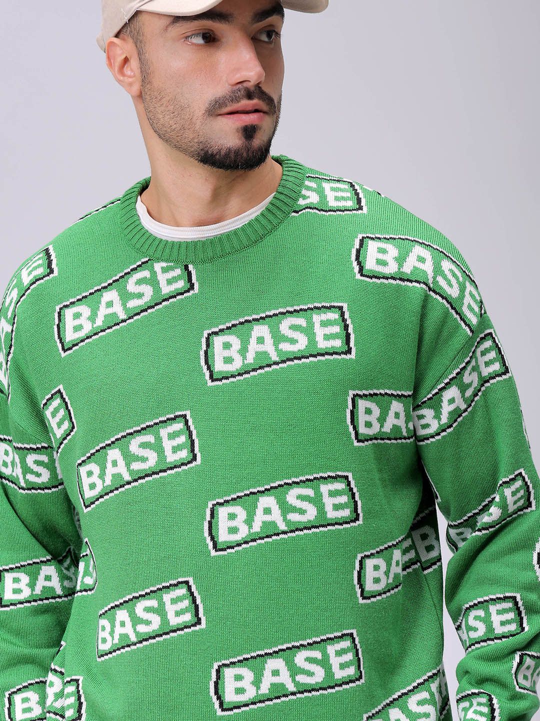 The Indian Garage Co Men Typography Longline Pullover