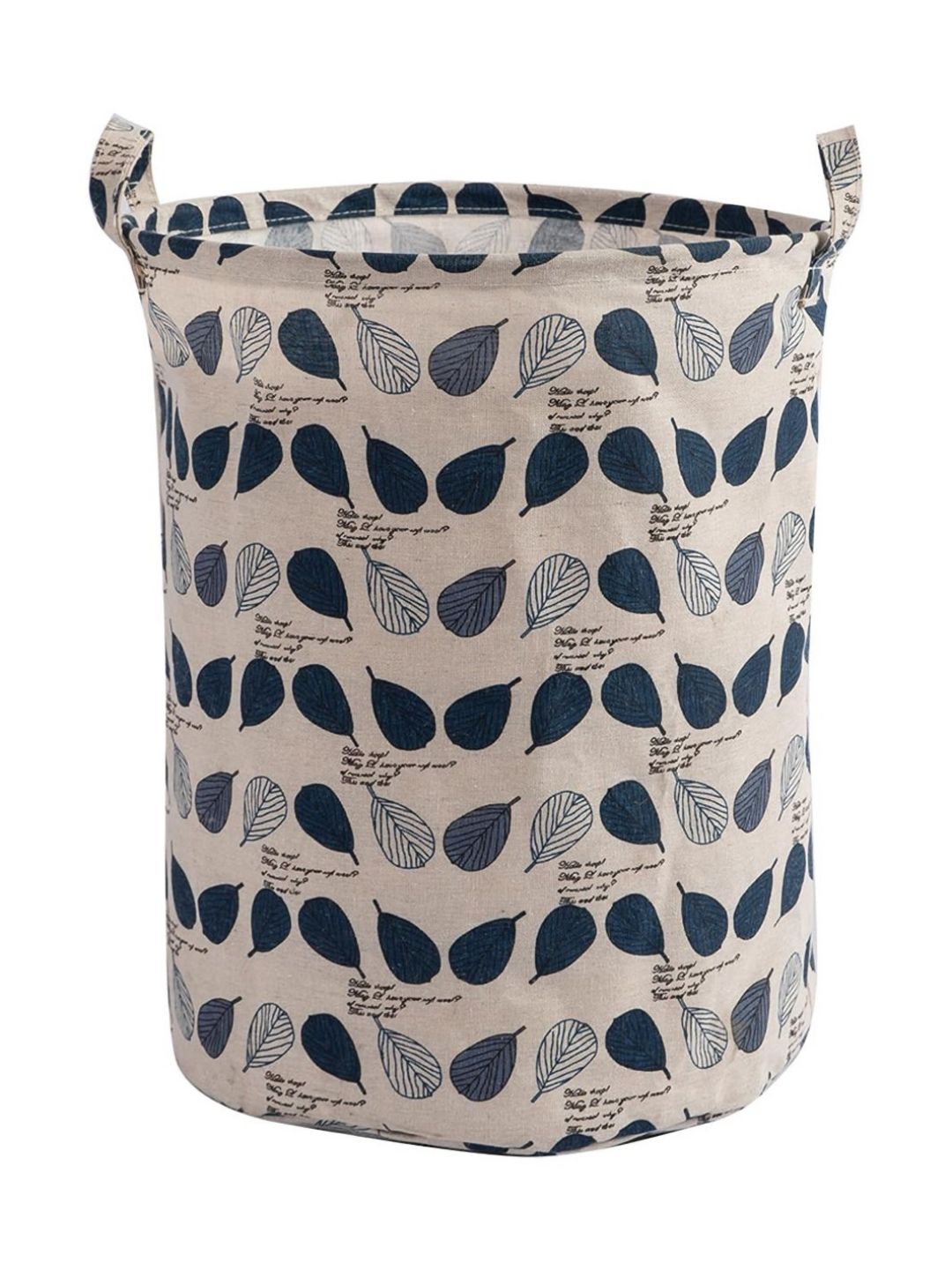 HOKIPO Beige & Blue Printed  Foldable Laundry Bags