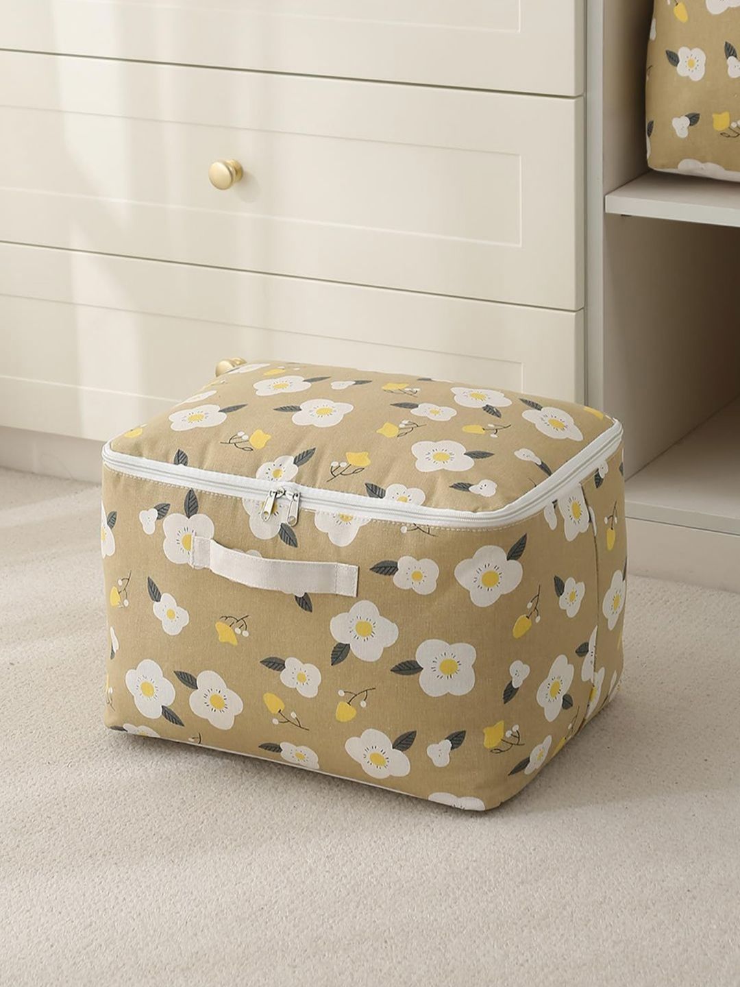 HOKIPO Brown Set of 1 Multi-Utility Foldable Storage Box Organizers