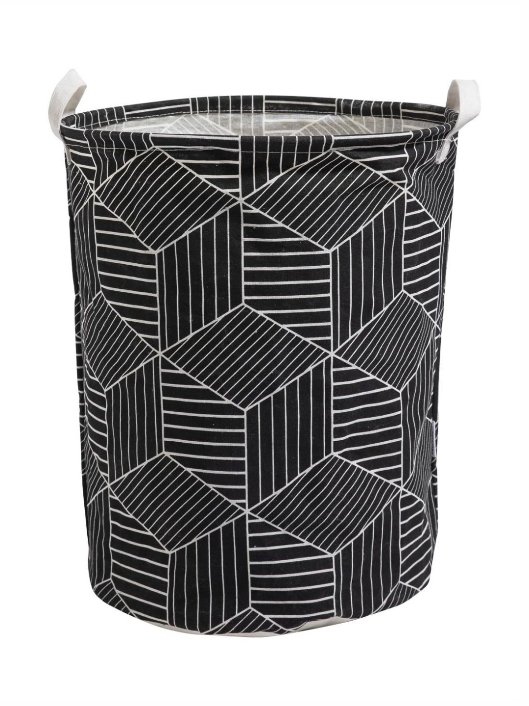 HOKIPO Black & White Printed Foldable Laundry Bag