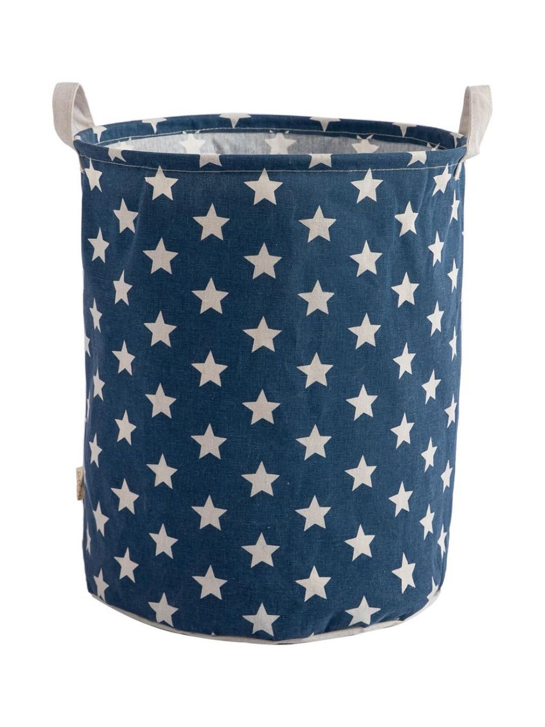 HOKIPO Blue & White Printed Foldable Laundry Bag