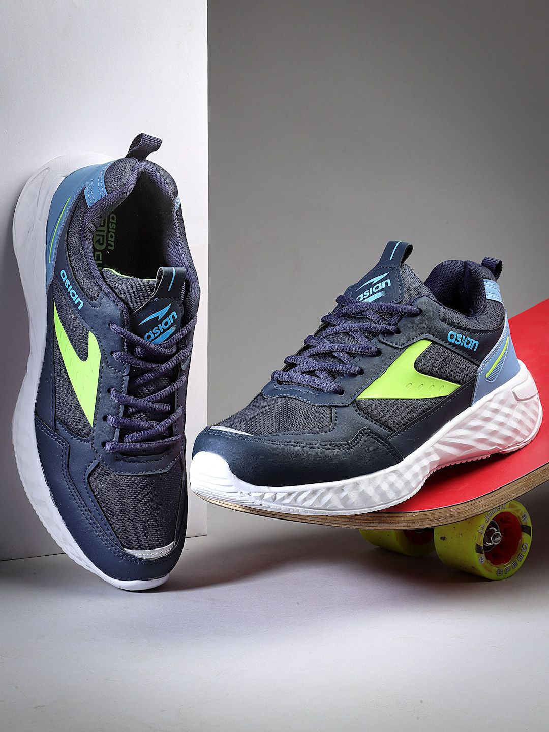 ASIAN Men Mesh Running Non-Marking Shoes