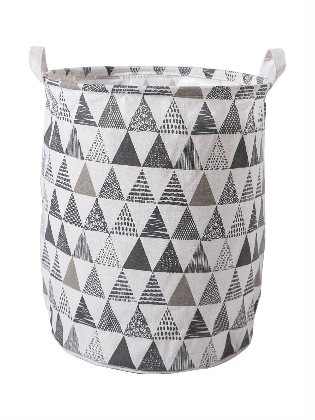 HOKIPO Grey Printed Foldable Laundry Bag