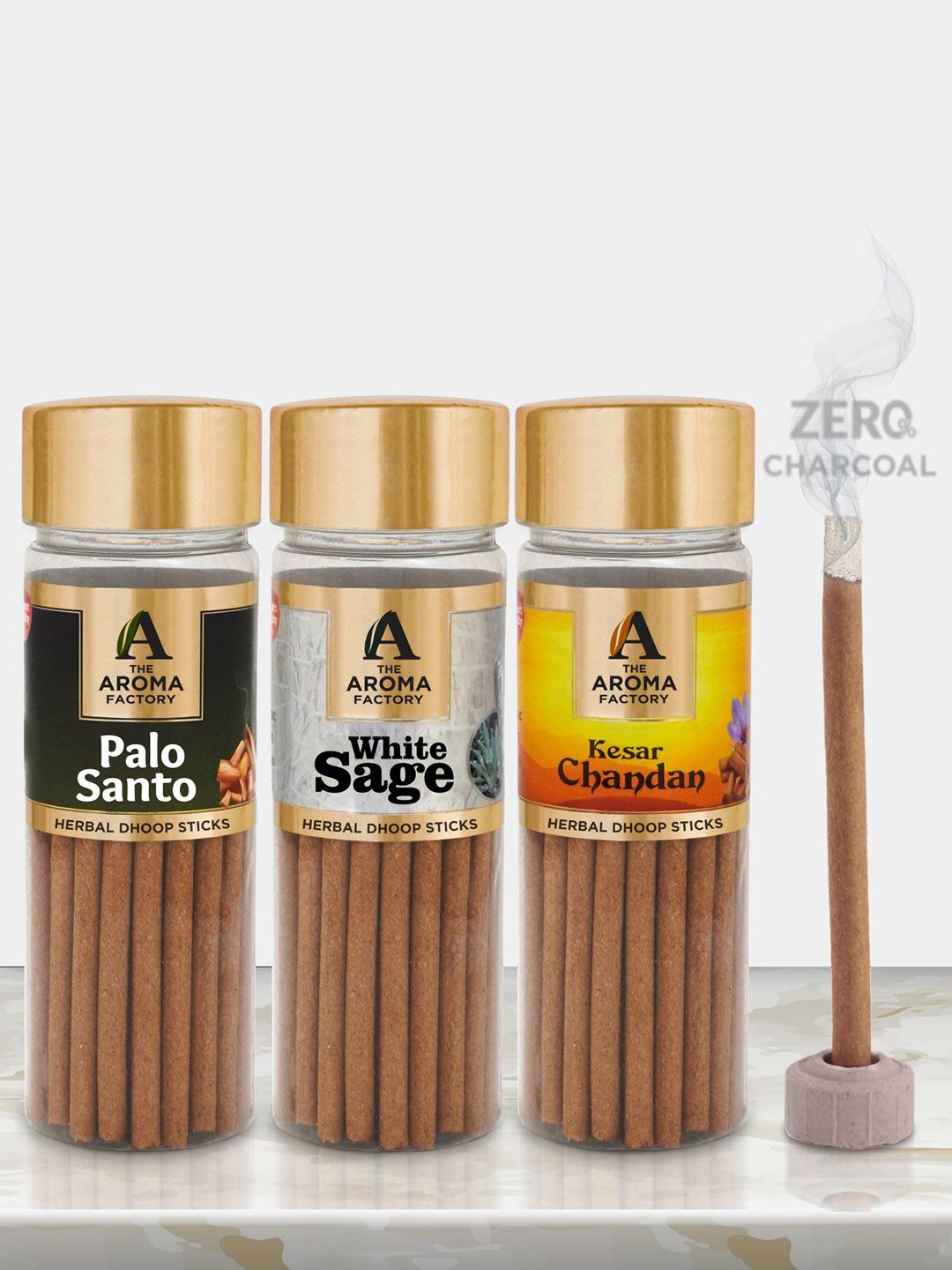 The Aroma Factory Wood 3 Piece Eco-Friendly Ganesh Chaturthi Incense Sticks