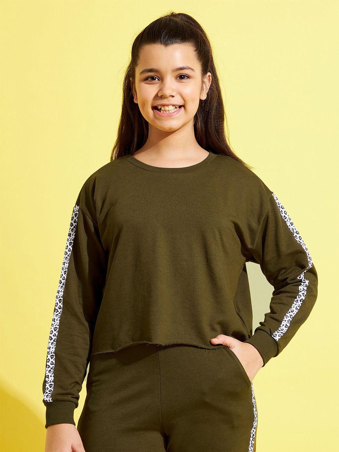 Noh.Voh - SASSAFRAS Kids Girls Sweatshirt deal from myntra