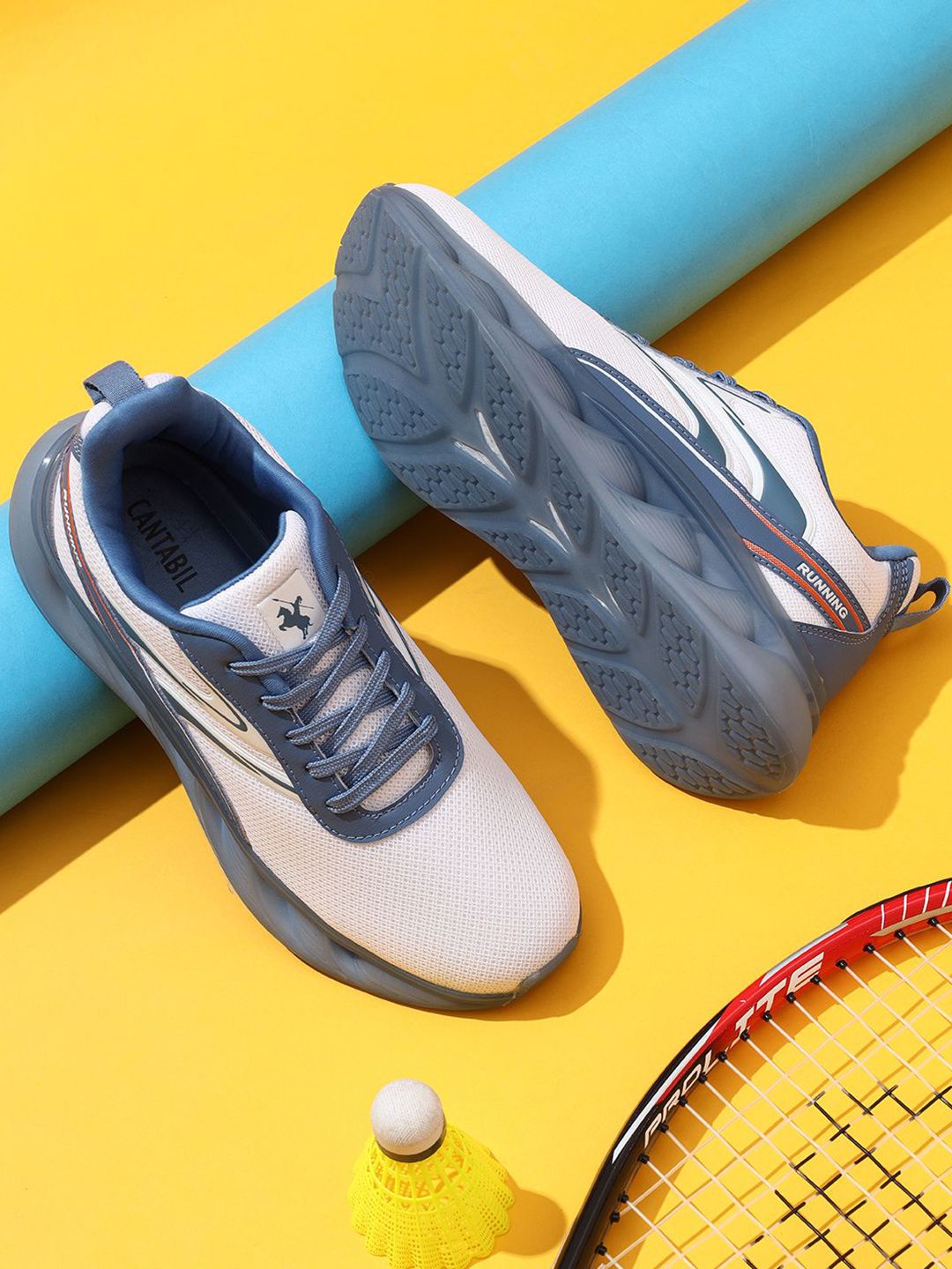 Cantabil Men Textile Running Shoes