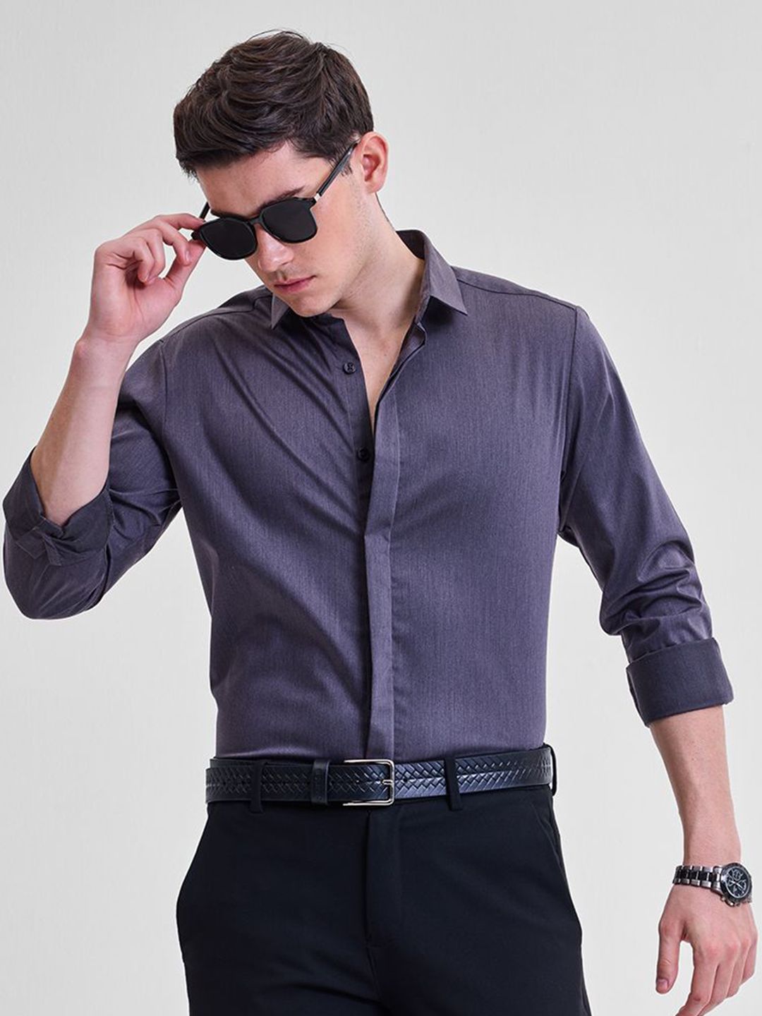 Snitch Men Smart Slim Fit Opaque Formal Shirt Offers & Cashback
