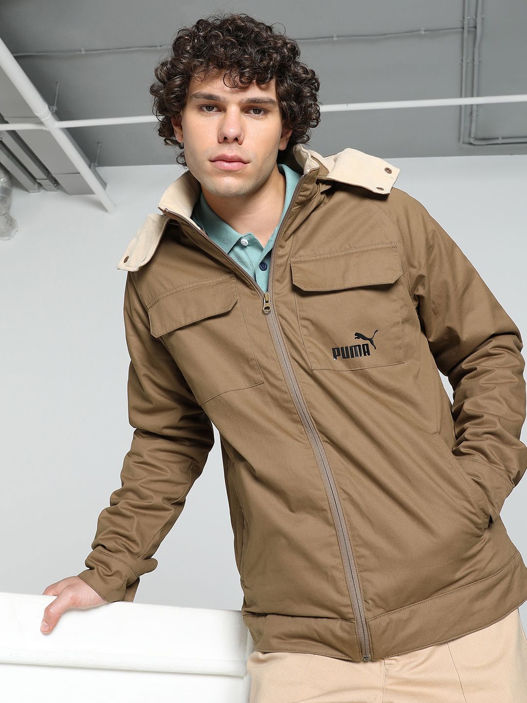 Buy Puma Slim Fit Woven Winter Jacket - Jackets for Men 31667735