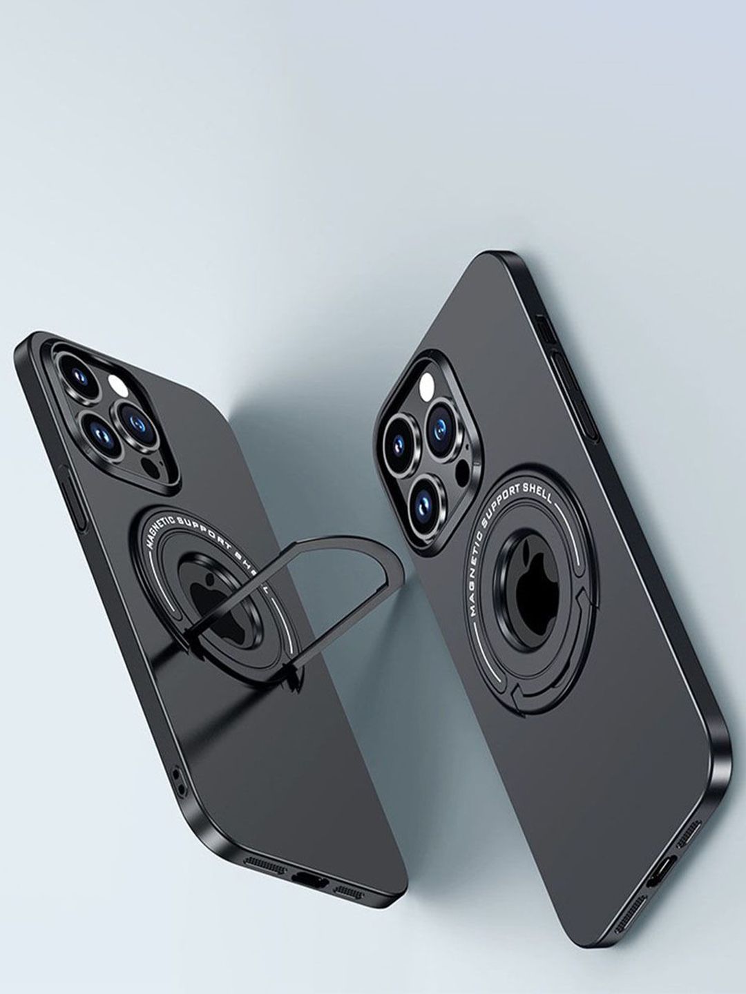 Luxury Kase Solid Printed iPhone 15 Pro Back Case Mobile Accessories