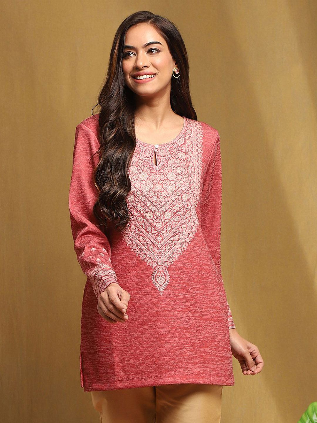Biba Biba Women Floral Printed Straight Kurti