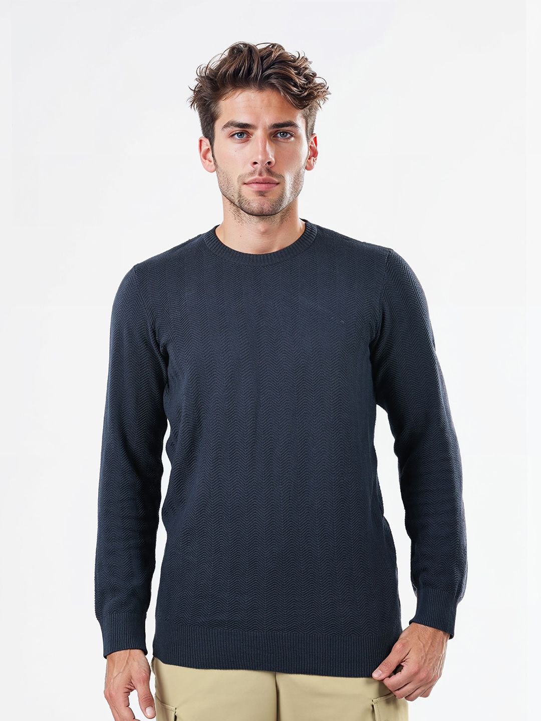 Celio Men Long Sleeves Round Neck Pullover