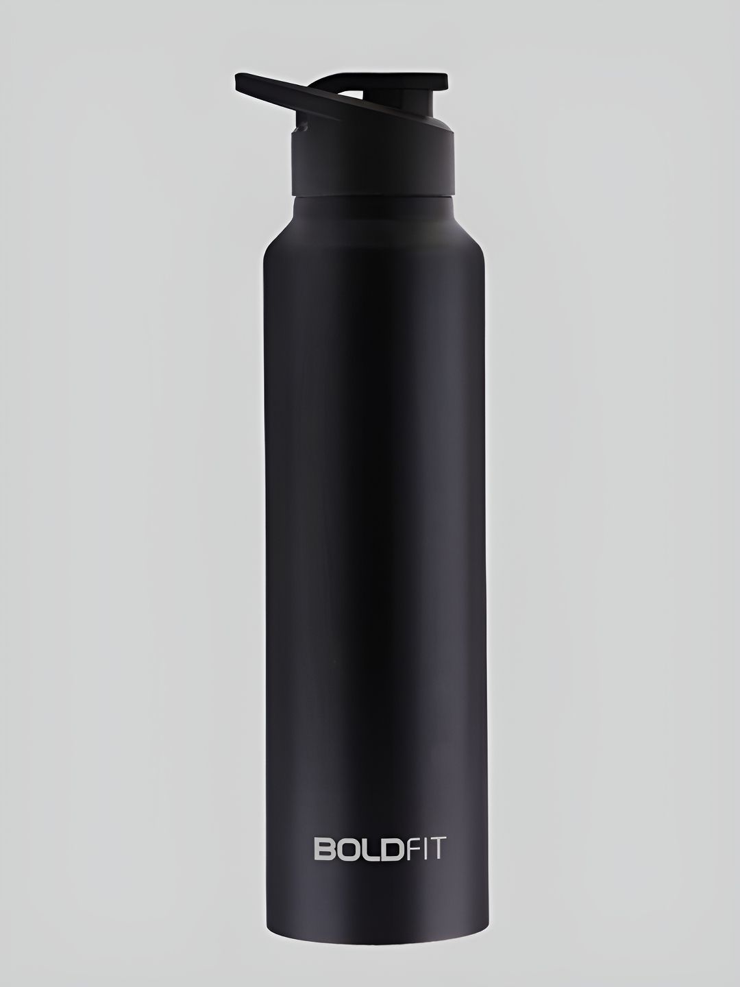 BOLDFIT Black Sipper Water Bottle Steel 1 Litre