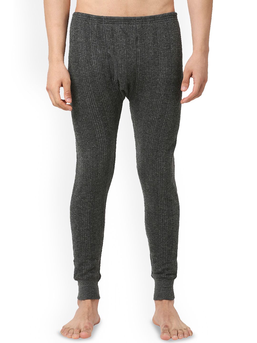 VIP Men Striped Moisture Wicking Cotton Thermal Bottoms