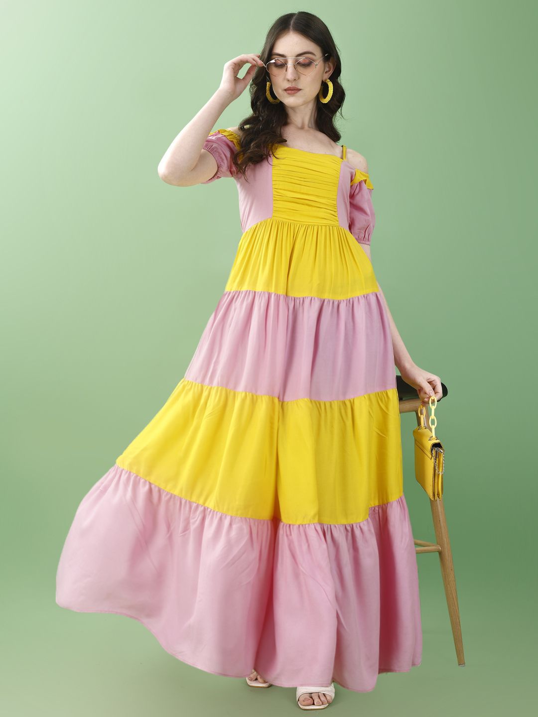 Buy DressBerry Colourblocked Fit & Flare Maxi Dress - Dresses for Women 31698723 | Myntra Buy DressBerry Colourblocked Fit & Flare Maxi Dress - Dresses for Women 31698723 | Myntra