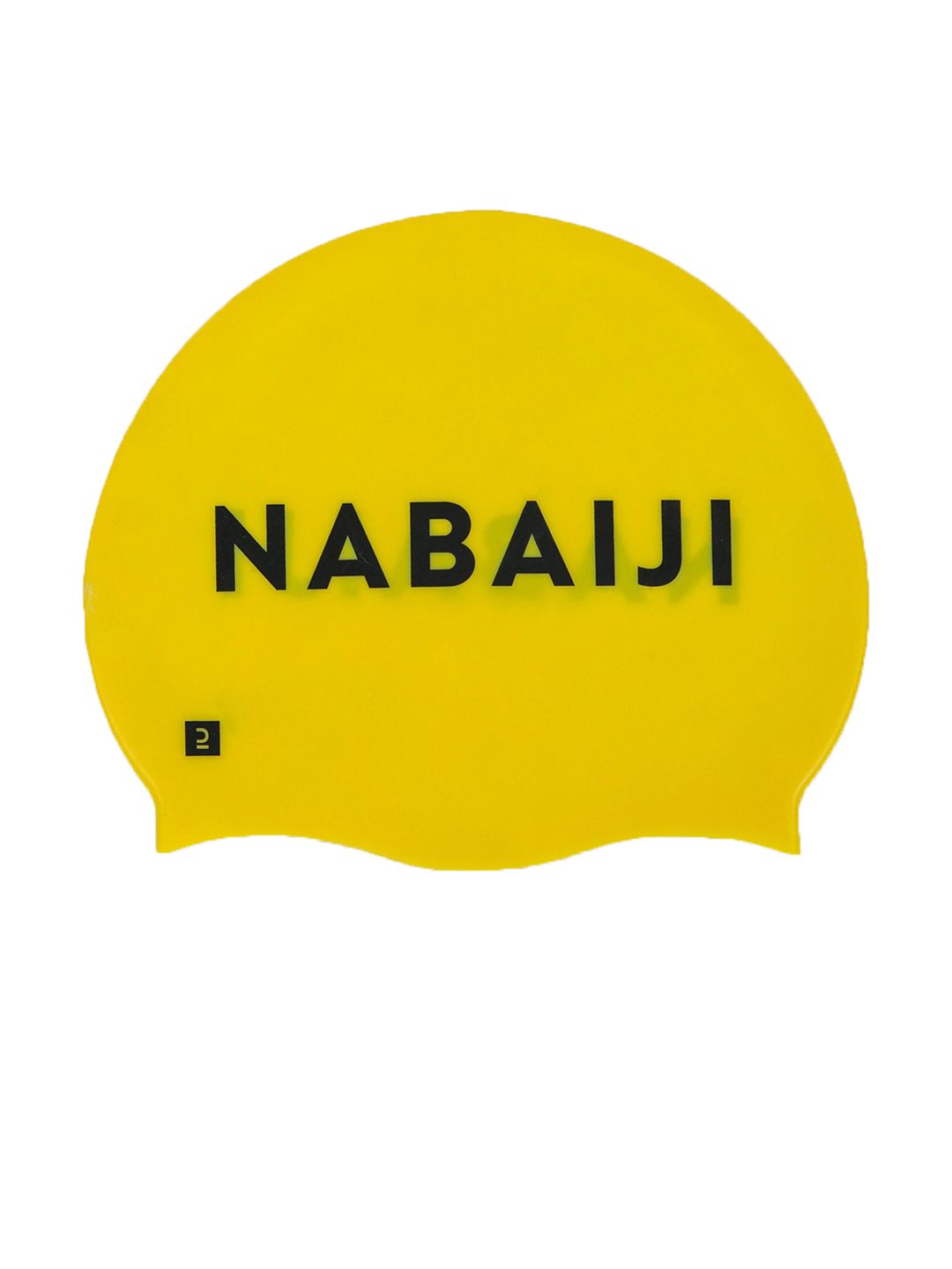 Decathlon NABAIJI - Adult Yellow Printed Silicone Swimming Cap