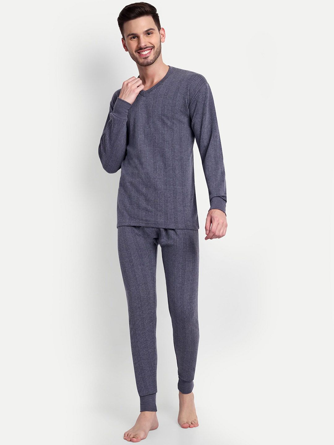 ZEFFIT Striped Cotton Thermal Set