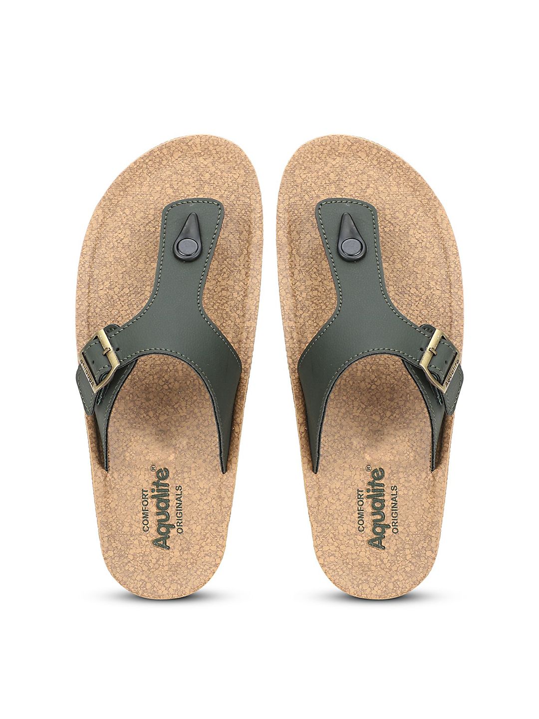 Aqualite Men Rubber Thong Flip-Flops