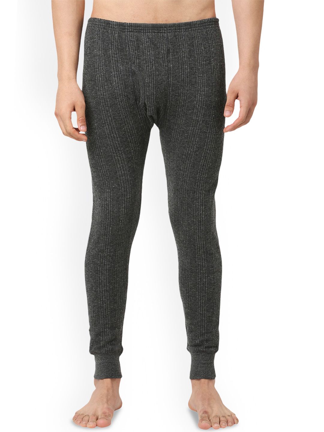 VIP Men Striped Moisture Wicking Cotton Thermal Bottoms