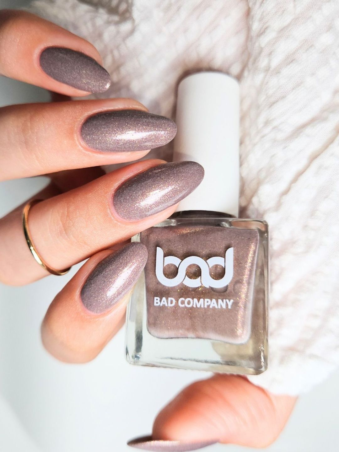 Buy BAD COMPANY No Toxin Brown Shimmer Nail Polish 47 Humble 8ml