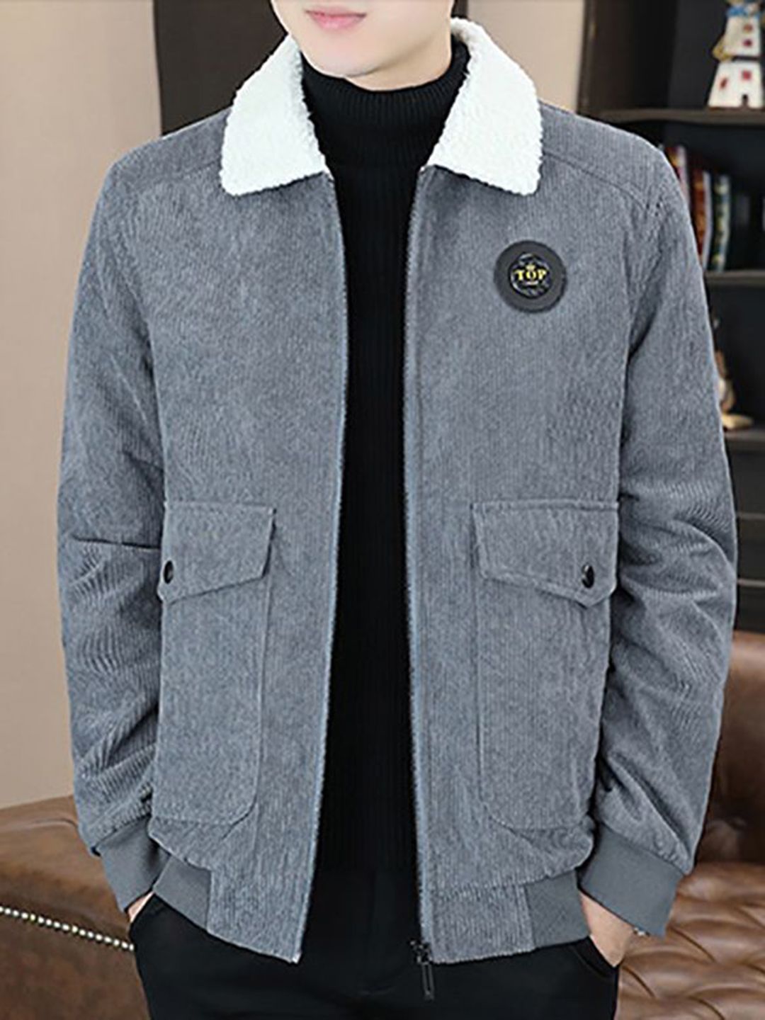 StyleCast x Revolte Men Lightweight Open Front Jacket