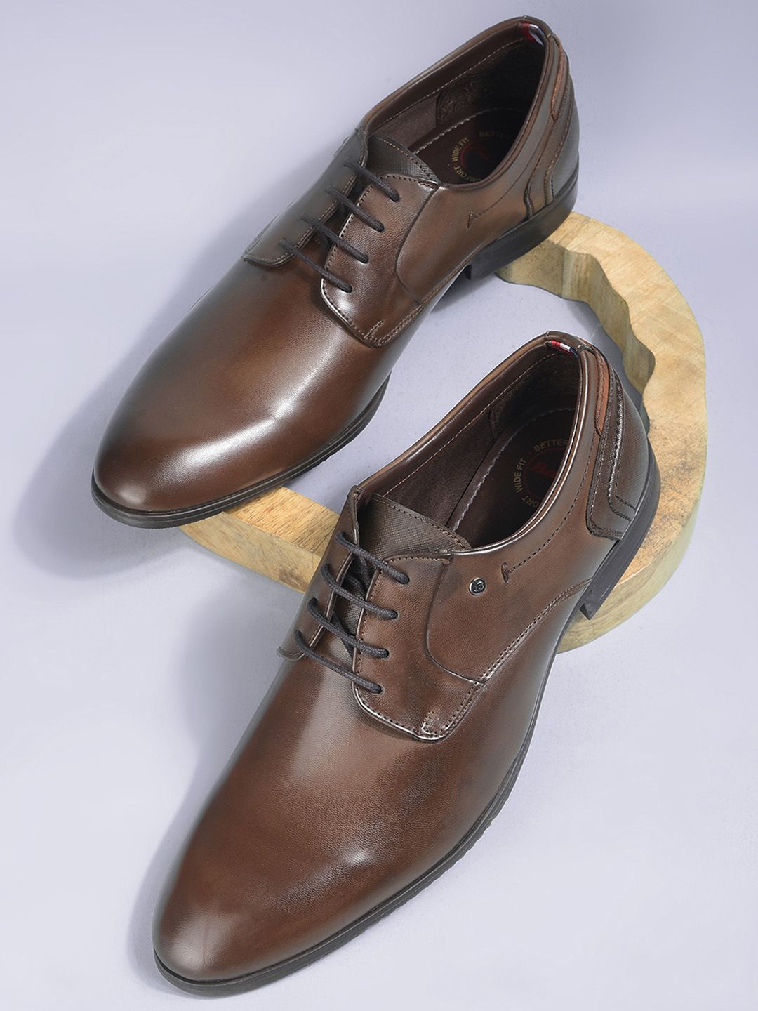 Bata Men Leather Formal Derby Shoes