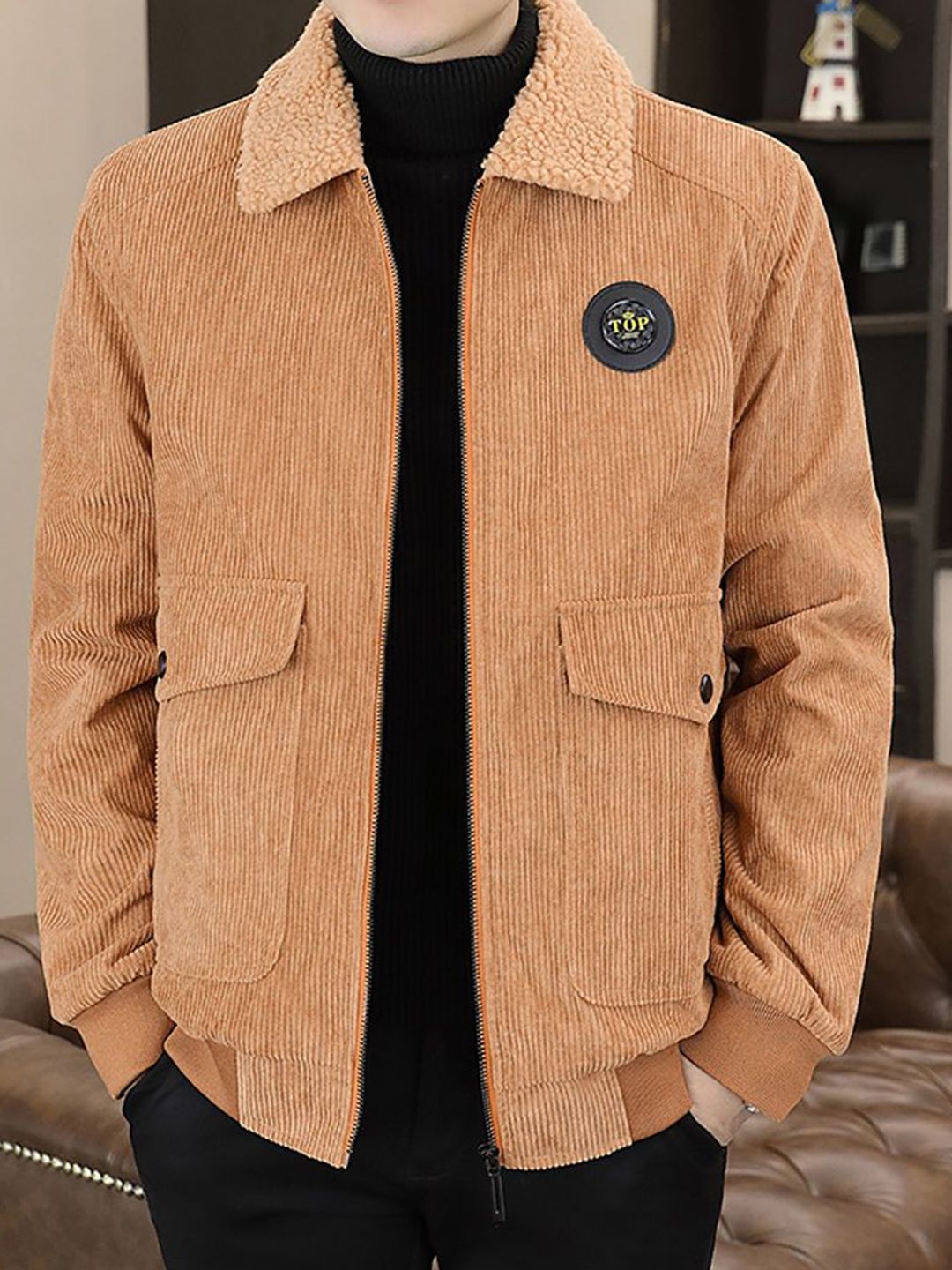 StyleCast x Revolte Men Lightweight Open Front Jacket