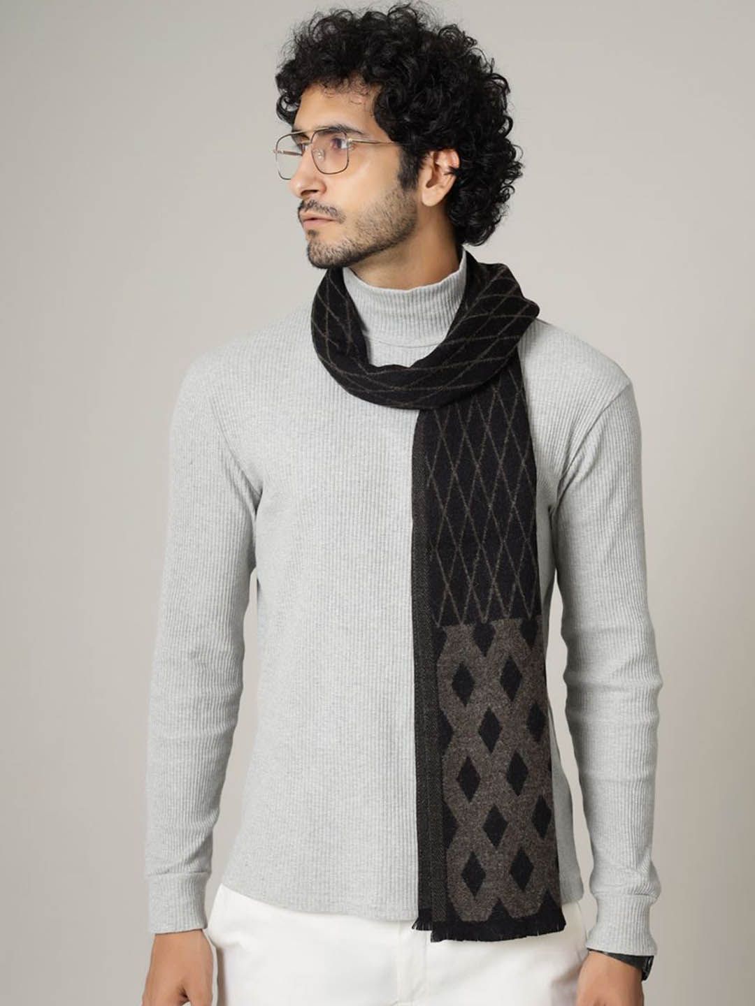 HANDICRAFT PALACE Men Merino Wool Mufflers