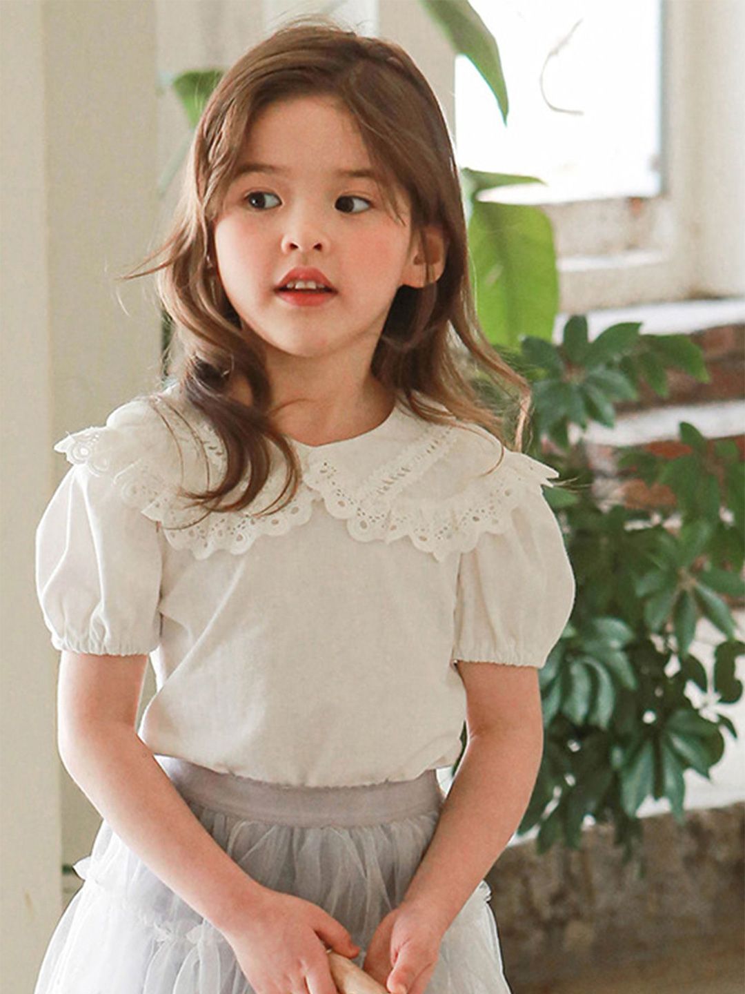 LULU & SKY Puff Sleeve Top