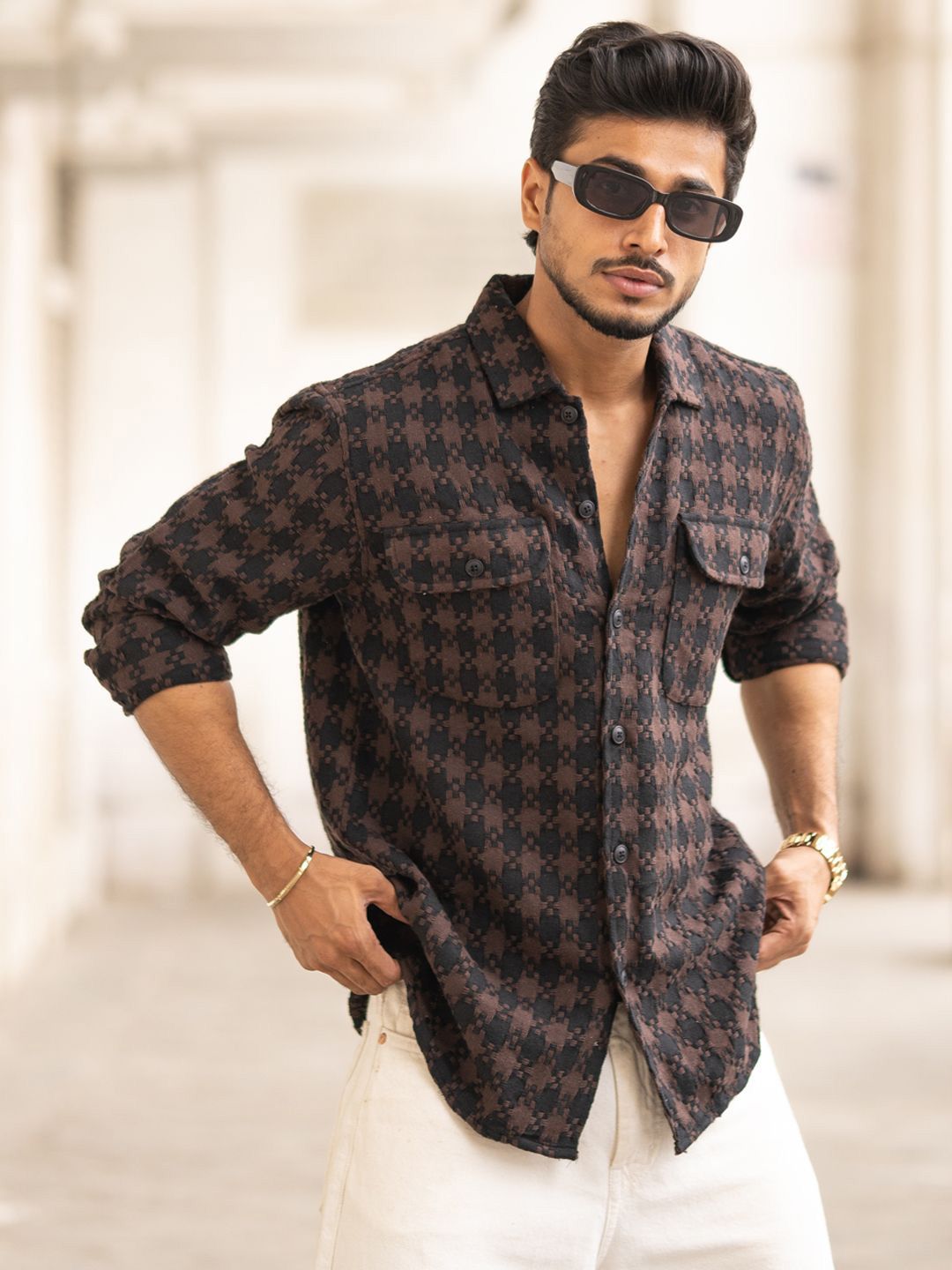 Powerlook Men Opaque Casual Shirt deal from myntra