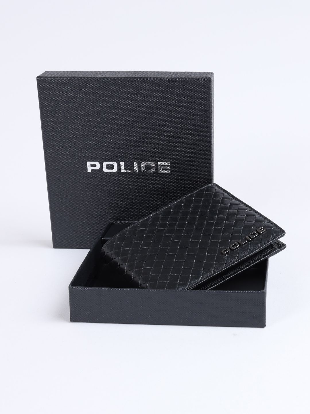 Police Men Leather Two Fold Wallet