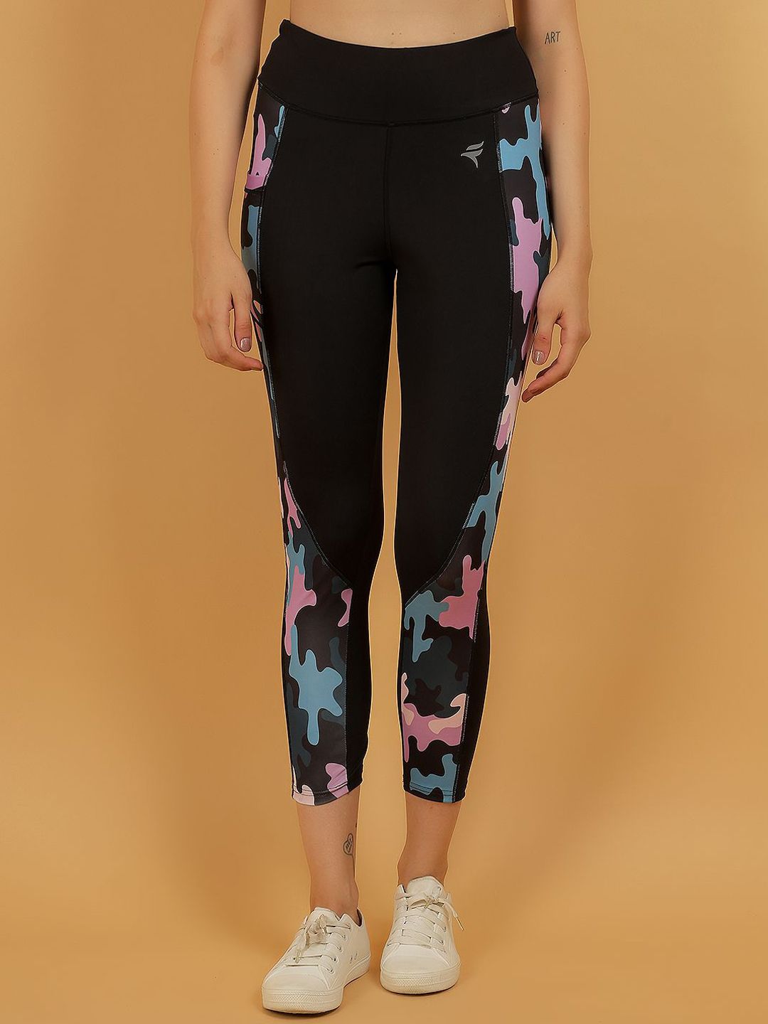 N-Gal N-Gal Women Printed Dry Fit Ankle-Length Gym Tights