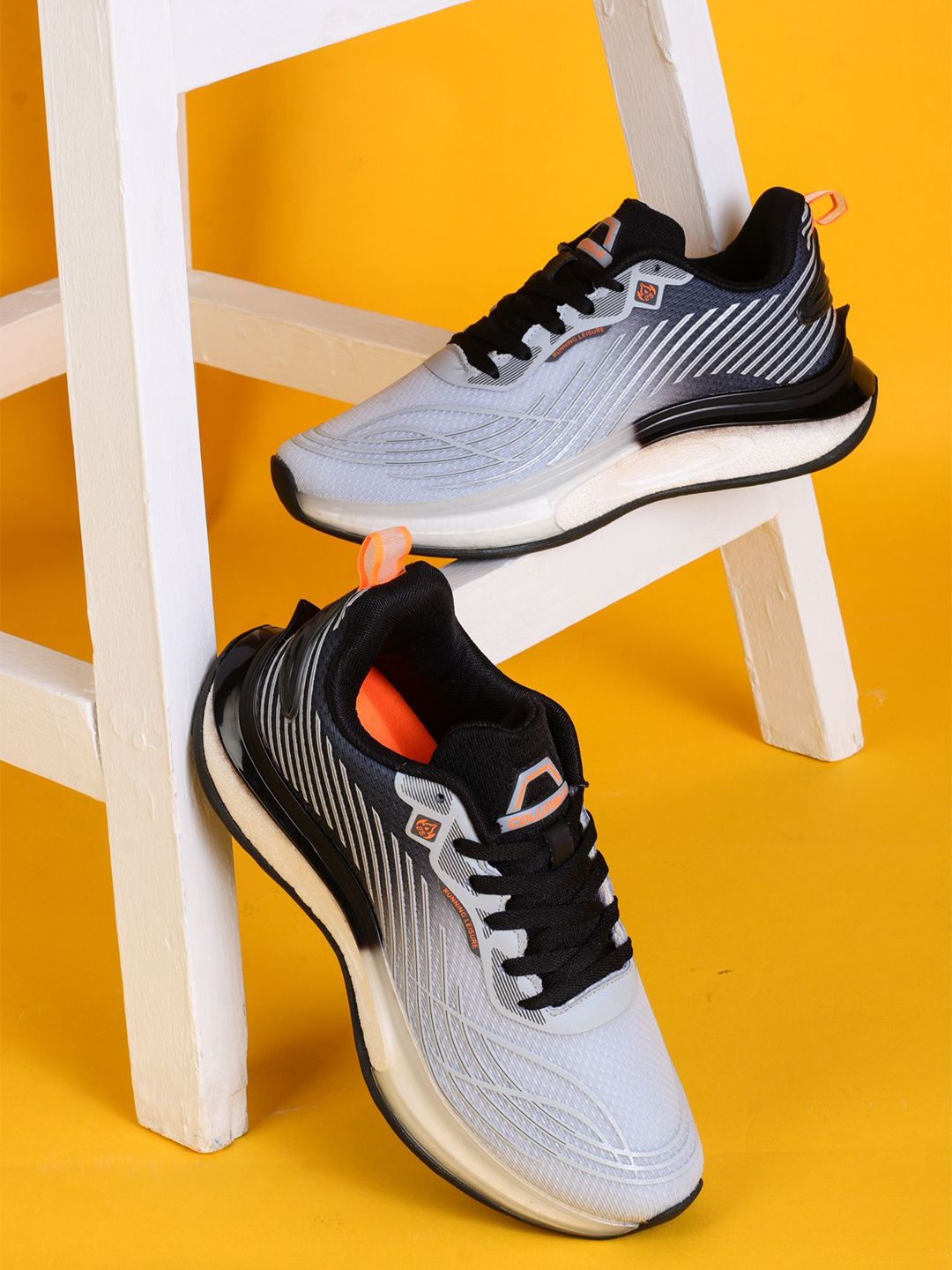 Columbus Men Mesh Running Non-Marking Lace-Ups Shoes