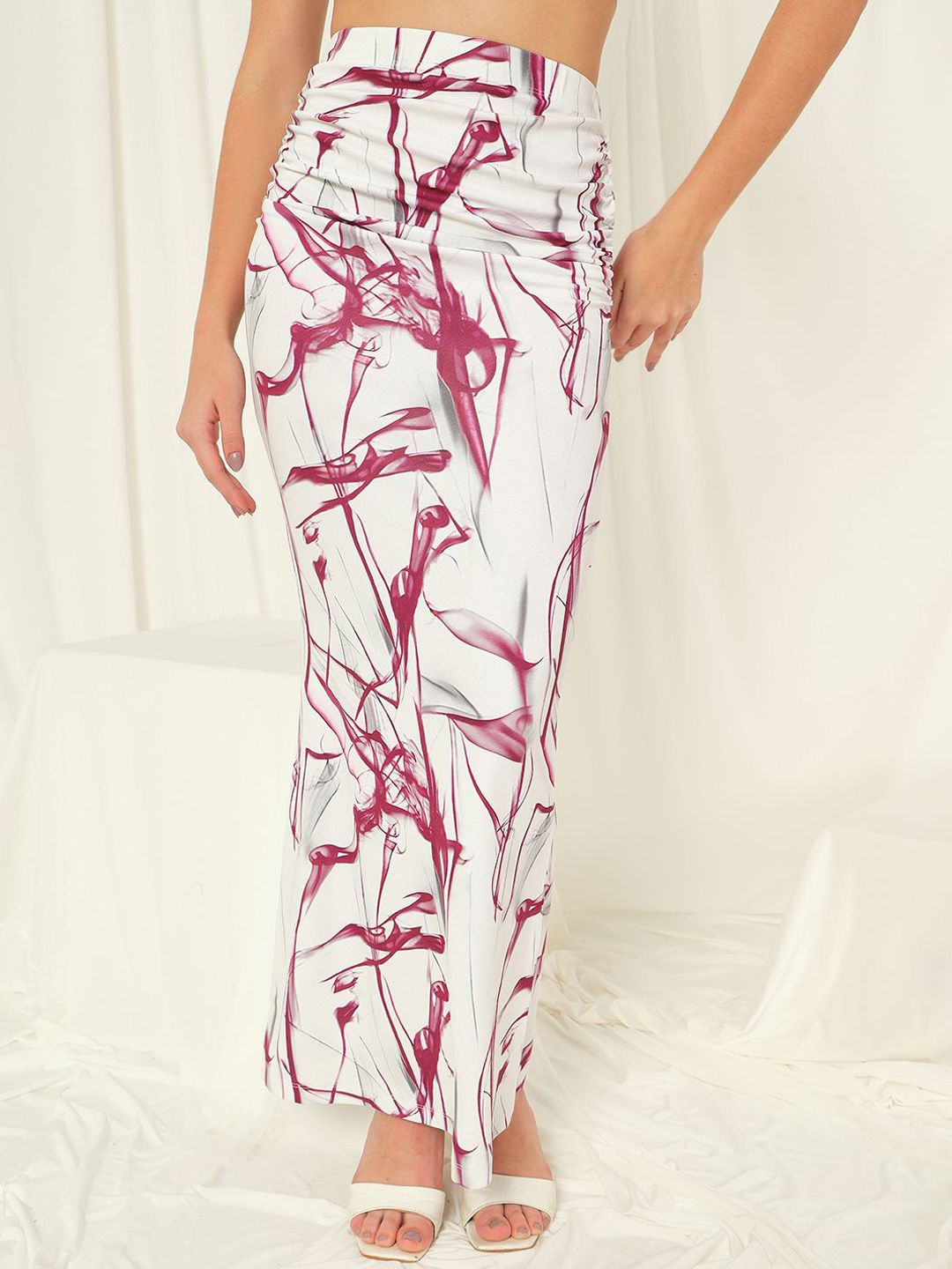 BAESD Women Printed Pencil Maxi Skirt