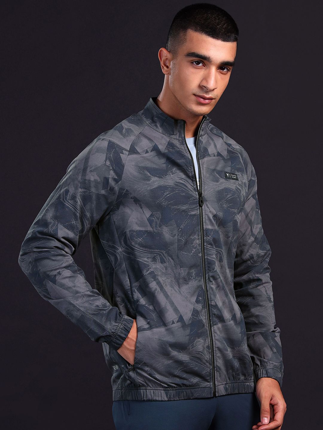 Technosport Men Camouflage Polyester Lightweight Outdoor Sporty Jacket