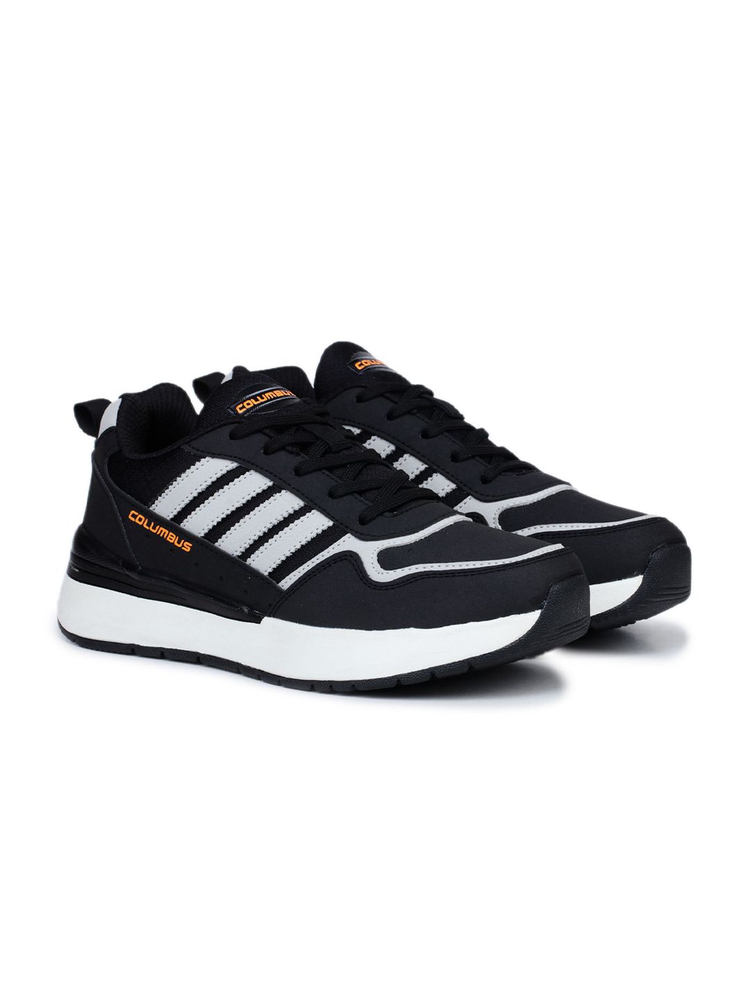 Columbus Men Mesh Lace-Ups Running Non-Marking Sports Shoes