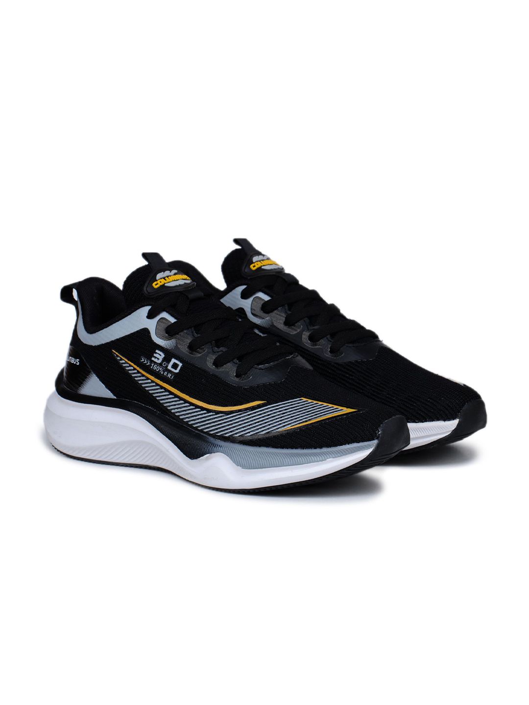 Columbus Men Lace-Up Running Non-Marking Shoes