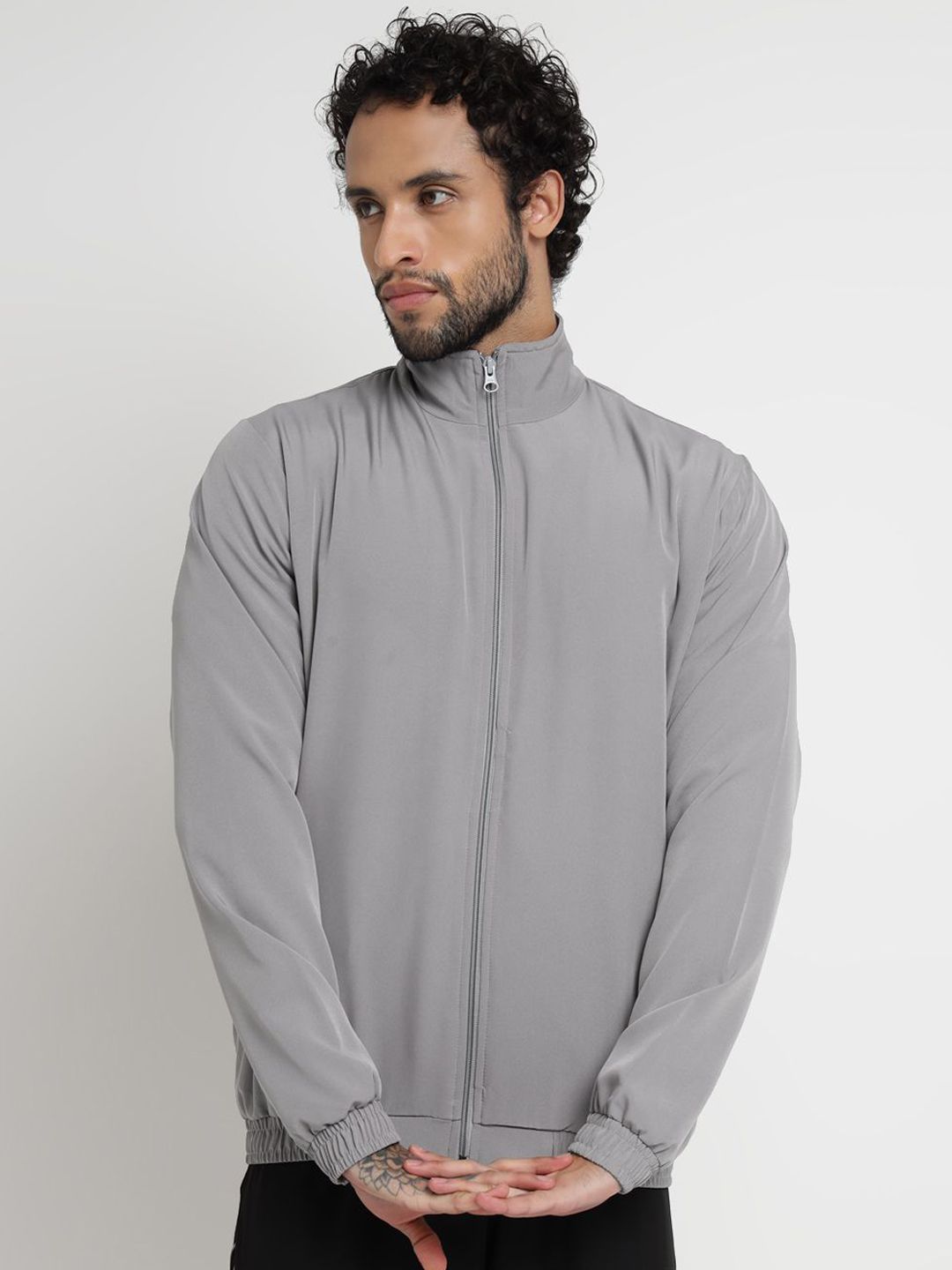OFF LIMITS Men Windcheater Sporty Jacket with Embroidered
