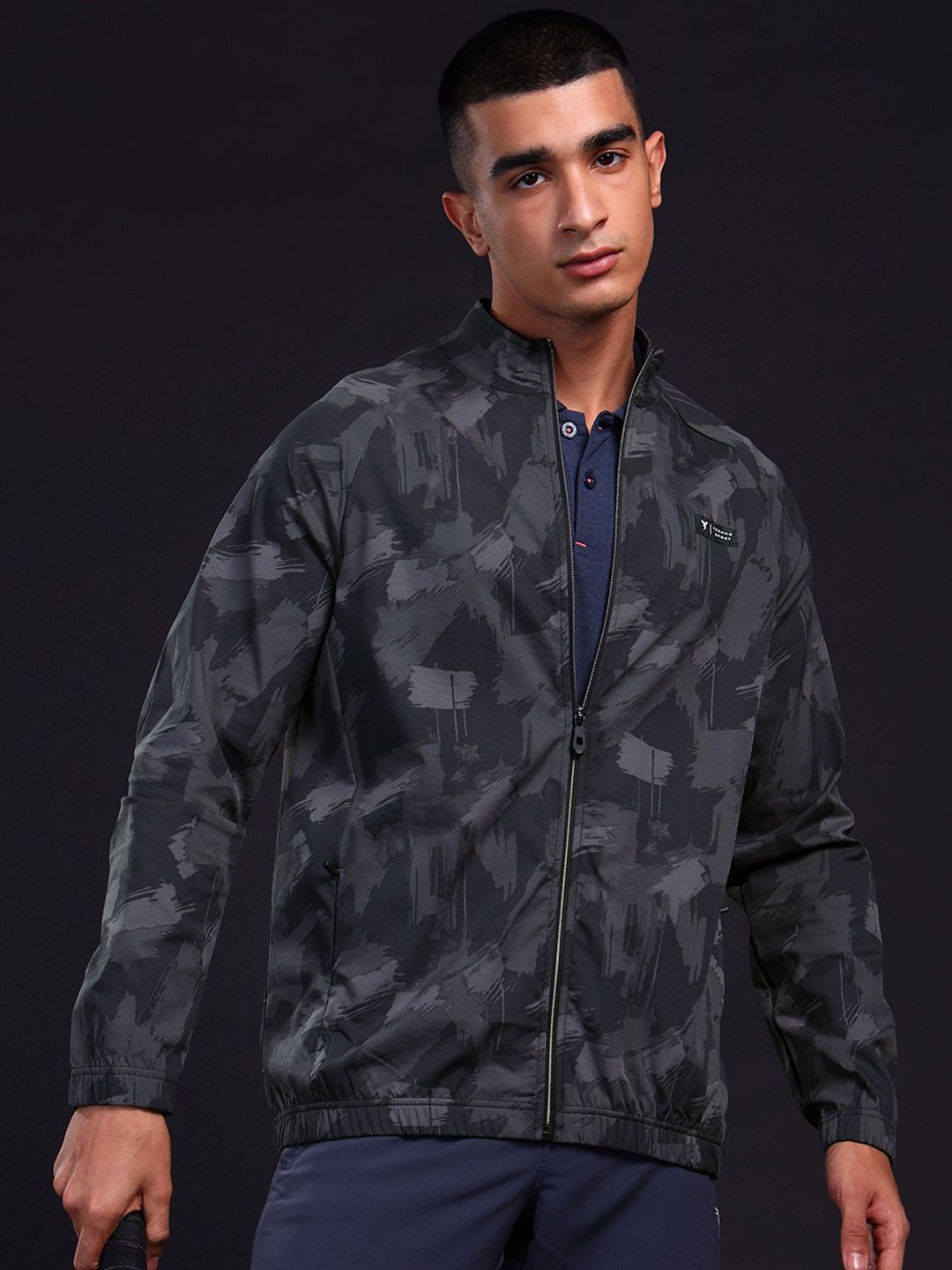 Technosport Men Camouflage Polyester Lightweight Outdoor Sporty Jacket