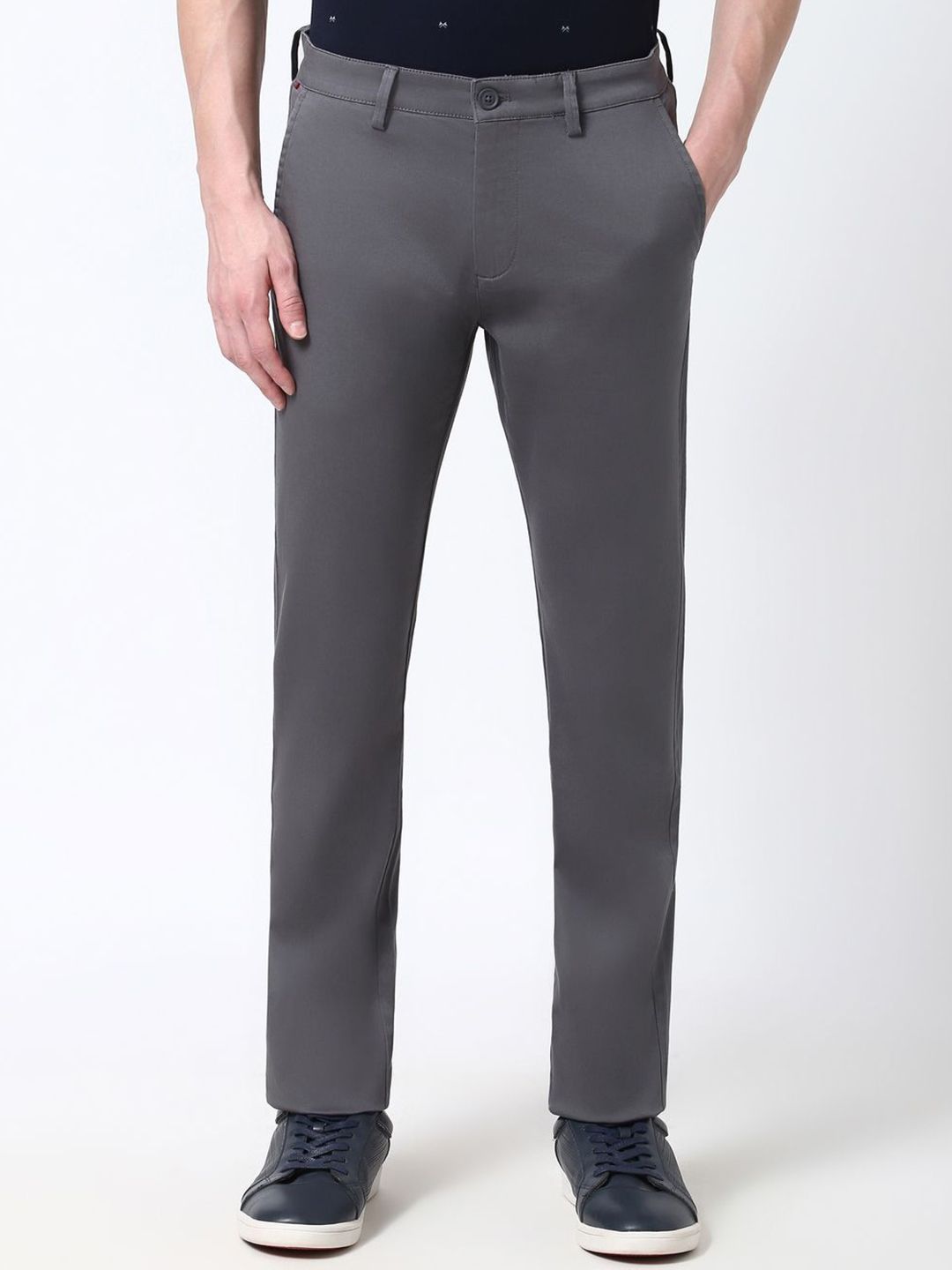 Peter England Casuals Men Mid-Rise Slim Fit Trouser