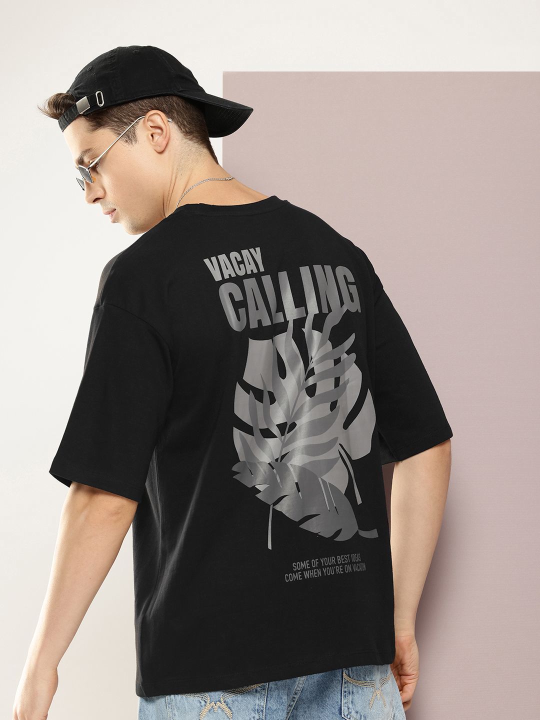 Kook N Keech Typography Printed Drop-Shoulder Sleeves Pure Cotton Oversized T-shirt