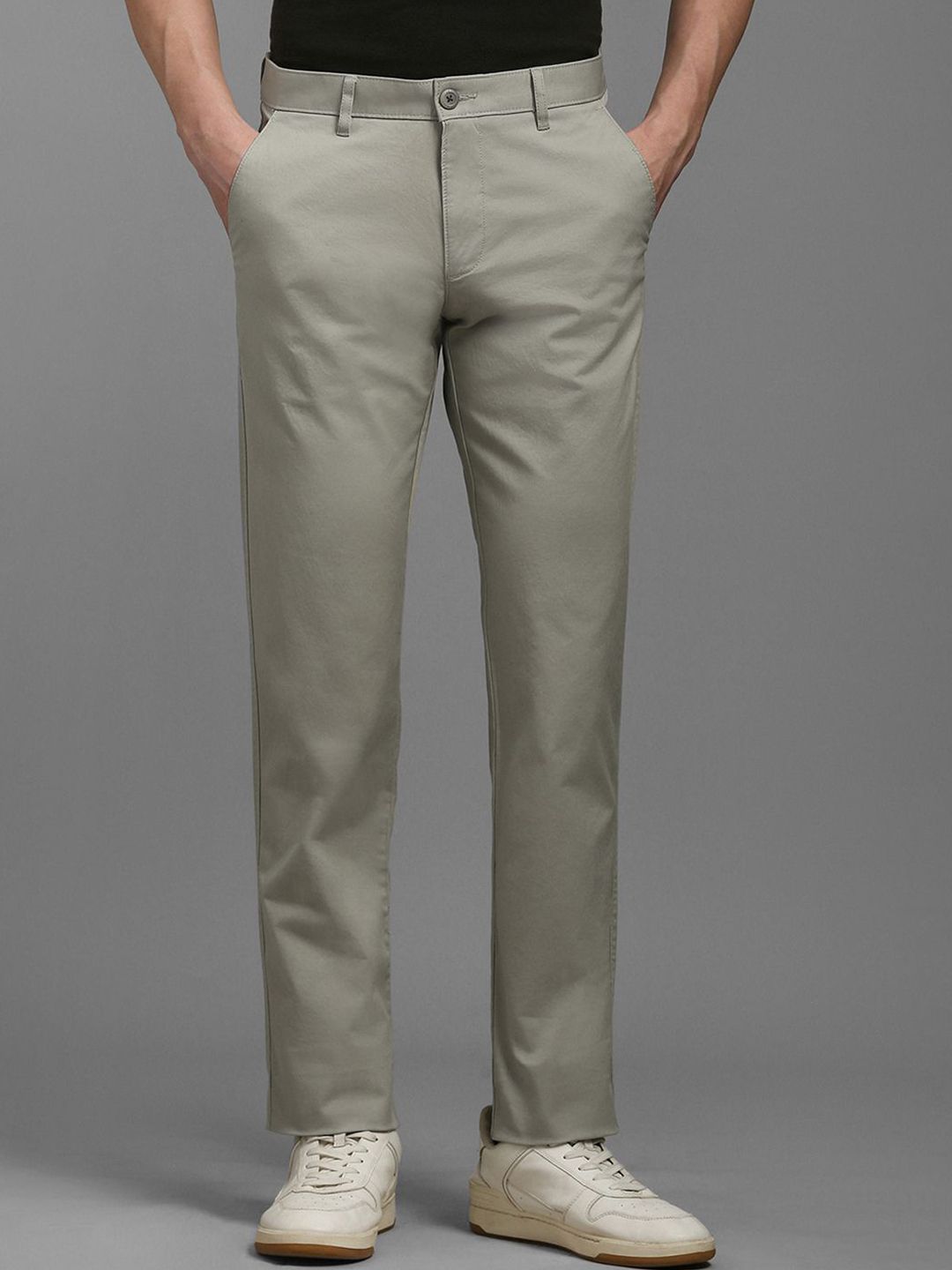 Louis Philippe Sport Louis Philippe Sport Men Slim Fit Mid-Rise Trousers