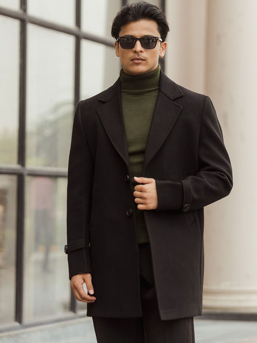 Buy JAVINISHKA Single-Breasted Overcoat - Coats for Men 31769684